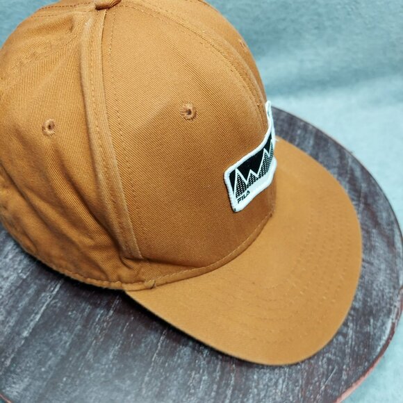 FILA Orange Adventure Snapback Hat With Mountain Patch - Picture 7 of 10
